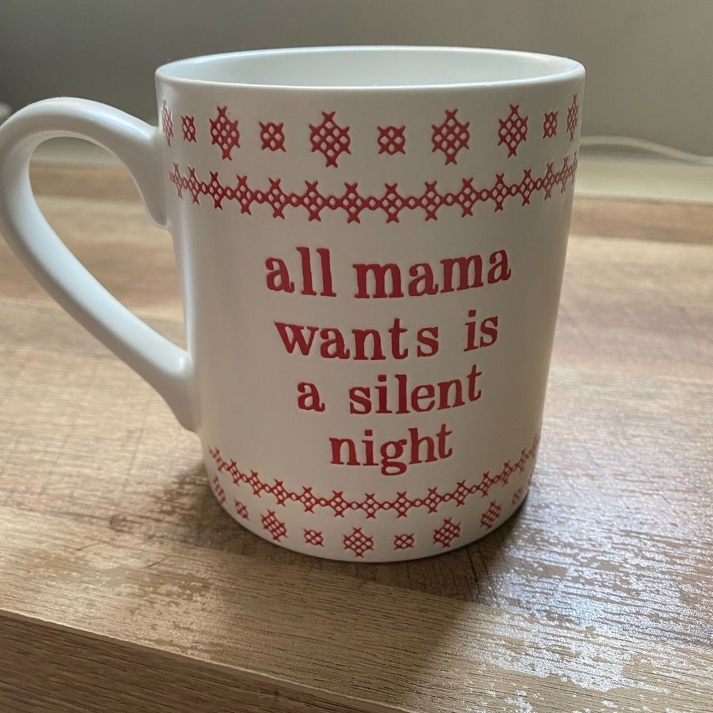 Threshold Red and White Holiday Mug
